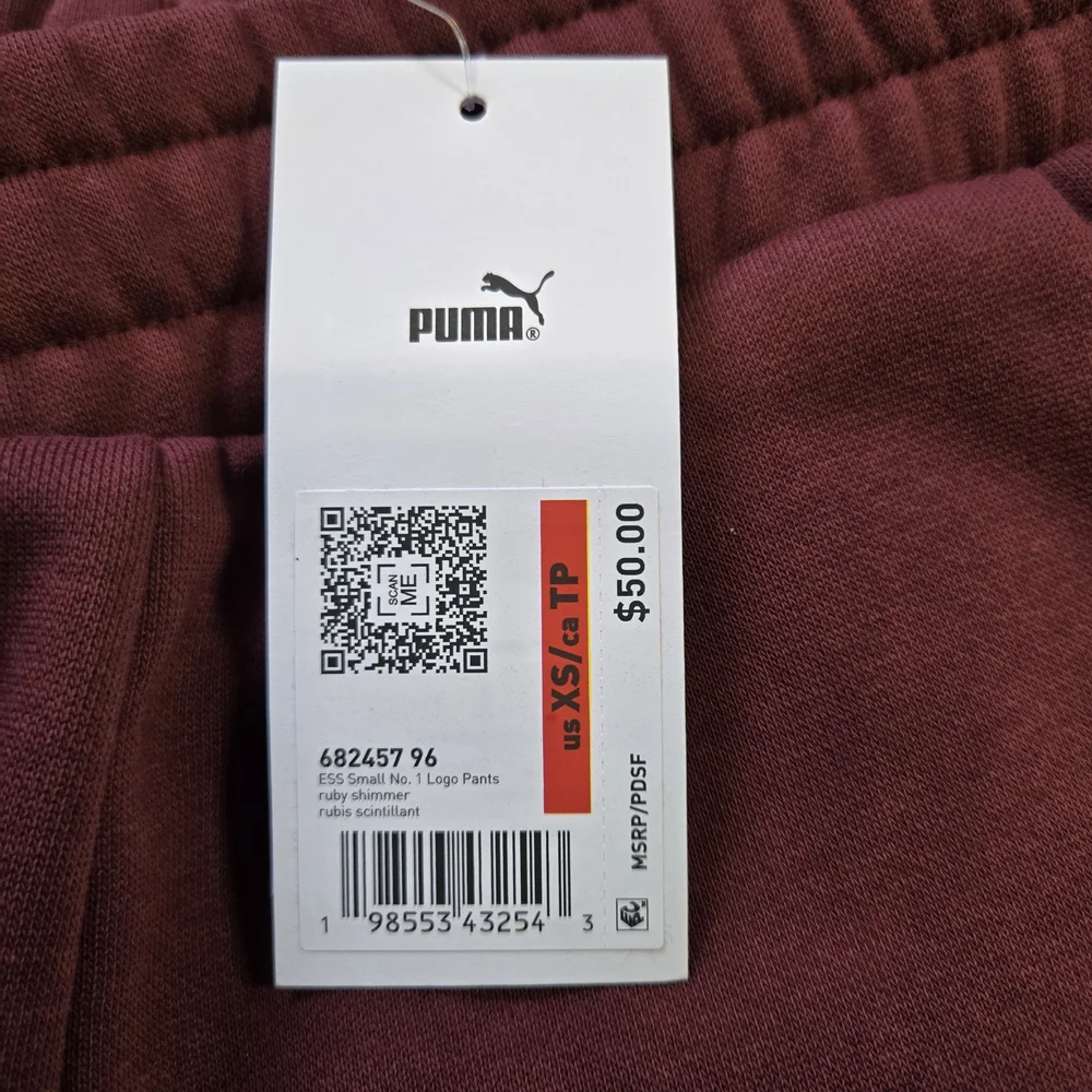 Puma Kids Maroon Jogger Sweatpants